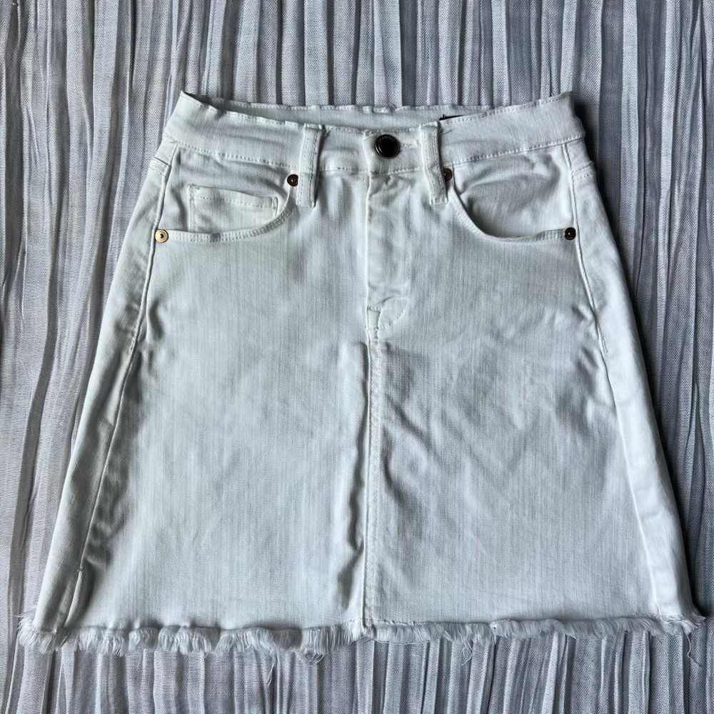 BlankNYC white denim jean skirt
